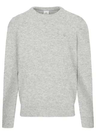 BASEFIELD - Rundhals Pullover light grey mel. - Gr. - 3XL