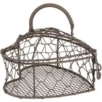 Posiwio Gartenfigur Dekoratives Draht-Herz im Vintage-Stil für kreative Ideen