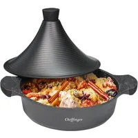 cofi1453 Dampfgartopf Aluguss Tajine Tagine Ø32cm Induktion Silikongriffe Gartopf