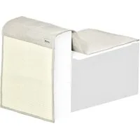PawHut Kratzbrett 2er Kratzmatte, Sisal Kratzteppich für Katze, Katzenkratzmatte, (Kratzspielzeug, 2-tlg., Kratzstamm), Beige+Grau 130 x 45 x 0.3 cm