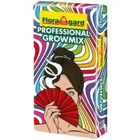 Floragard Pflanzerde Floragard Professional Growmix 70 Liter Sack, mit Mineralischer NPK-Dünger mit Spurennährstoffen, 70 Liter