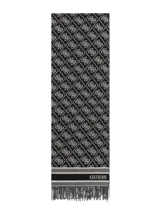 Guess Accessories - 65 X 190 CM JACQUARD SCARF BLACK LOGO