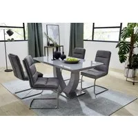 Jockenhöfer Gruppe Esstisch Ulm, Hochglanz, mit Synchronauszug, Breite 160-200 cm
