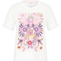 Cartoon T-Shirt Shirt Kurz 1/2 Arm Patch Cream/Rosé