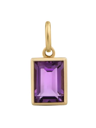 Orolino Anhänger 585 Gold mit echtem Amethyst 6,5x4,5mm