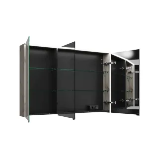 Burgbad Spiegelschrank Eqio 800x1200x170 Eiche Dekor Silber, SPGS120RF6015 SPGS120RF6015