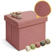 Laleni Sitztruhe Sitzbank mit Stauraum aus robustem Boucle-Stoff, Bequemer Hocker mit Stauraum - Aufbewahrungsboxen