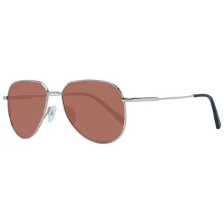 Aviator-Sonnenbrille mit roségoldenem Metallrahmen