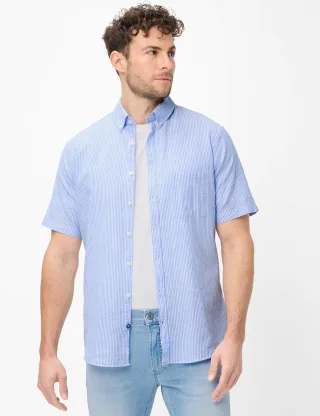 Brax Herren Hemd Style DAN sky, hellblau, Gr. XXXL