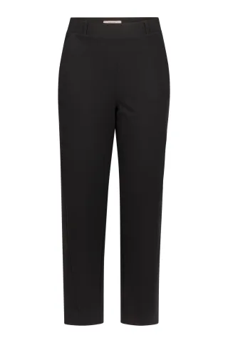 Studio Anneloes - Marlis bonded barrell trousers black - Gr. - XL