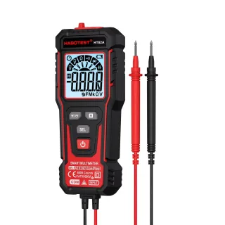 HABOTEST HT82A Smart Digital Multimeter 4000 Counts Auto Ranging True RMS AC DC Voltage Tester LED Backlit Continuity Ph