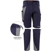 Qualitex Workwear Arbeitsshorts TOP-BUNDLE Shorts IRON + Beinverlängerung - Lyocell, Cordura & Stretch (2-tlg) modern kurze Arbeitshose - 13 Taschen - Strapazierfähig - Atmungsaktiv