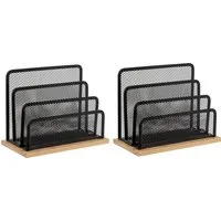 mucHome Organizer 2er Set Briefablage Schreibtisch, Metallgeflecht Brieforganizer (2 St)