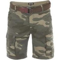 riverso Cargoshorts Herren Shorts RIVJakob Regular Fit Bermudashorts mit Gürtel