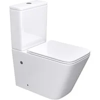 Mai & Mai Tiefspül-WC Spülrandlos Stand WC + Spülkasten + WC-Sitz (mit Soft-Close) randlos