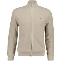 Gant Strickjacke MICRO TEXTURED COTTON ZIP CARDIGAN
