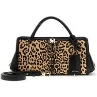 Guess Umhängetasche Girlfriend Satchel, aus echtem Rindsleder