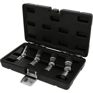 KS Tools 3/8 Zoll Zündkerzen-Stecknuss-Satz, 4-tlg, magnetisch mit Gelenk - 517.1145