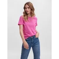 Vero Moda Kurzarmshirt VMPAULA S/S T-SHIRT NOOS Baumwolle, regular fit