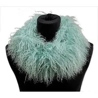 Reissner Lammfelle Schal Tibet Lammfell Kurz Schal BOA Kragen 75cm