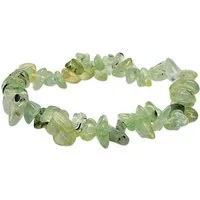 Steinfixx® Armband Prehnit Splitterarmband - Indien - AAA-Qualität (1-tlg., 18 cm Umfang), 100 % echt, Handarbeit