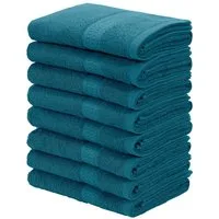 OTTO home Handtücher Juna, als Set und Serie erhältlich, 8 Handtücher, 50x100cm, Walkfrottier (8-St), 8-tlg. Handtuch-Set, 100% Baumwolle, mit Bordüre, Uni-Farben, weich