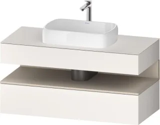Duravit Qatego Konsolenwaschtischunterbau wandhängend Weiß Supermatt 1200x550x600 mm - QA47320838400 QA4732083840000