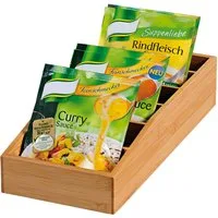 KESPER® Aufbewahrungssystem Aufbewahrungsbox, Bambus, (1-tlg), mit 6 Fächern
