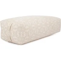 bodhi Yoga Bolster SALAMBA Bolster gemustert, 64x25x17cm Madurai, ecru, Dinkel