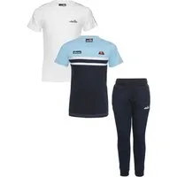 Ellesse Shirt & Hose (Set, 3-tlg) 3-teiliges Set, unifarben mit Farbeinsatz, aus Baumwolle, pflegeleicht