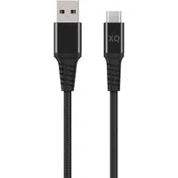 XQISIT 2m USB-A auf USB-C 3.0 Schnell-Ladekabel Schwarz USB-Kabel, USB-A,USB-C, Kein (200 cm), HQ Ladekabel Datenkabel USB Type C 3.0 Handy Smartphone Tablet PC