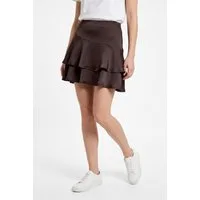 Vero Moda Stufenrock VMMIRO MW SHORT DETAIL SKIRT WVN Kunstfaser