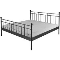 Reality Metallbett Metallbett Verena Bett Gestell Metall schwarz 140x200 cm