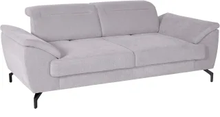 sit&more 2,5-Sitzer "Percy" 15 cm Fußhöhe, Sitztiefenverstellung, wahlweise Kopfteilverstellung