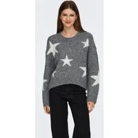 ONLY Strickpullover ONLAZU LS STAR O-NECK KNT