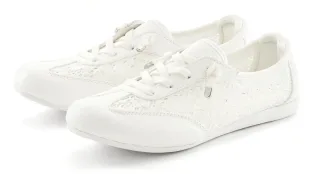 LASCANA Sneaker "Freizeitschuh, Halbschuh mit modischen Spitzendetails," runde Schuhspitze, herausnehmbare Innensohle