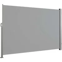Floordirekt Seitenmarkise aus Aluminium Sichtschutz & Sonnenschutz für Balkon, Terrasse & Garten (140x300 cm) UV-beständig, hohe Stabilität, witterungsbeständig, Bodenbefestigung