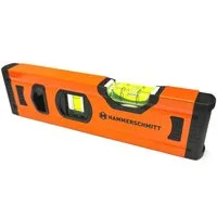 HAMMERSCHMITT Wasserwaage Mini Aluminium Richtwaage, (1 St), 20 x 5 x 2 cm Horizontal und Vertikallibelle