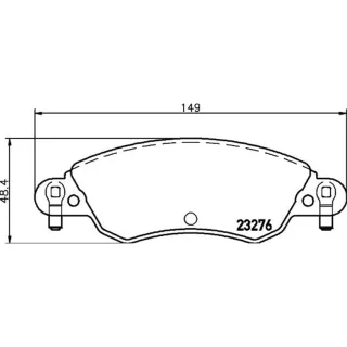 Hella Bremsbel?ge vorne Citroen C5 1,8