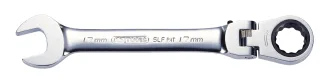 KS Tools GEARplus Gelenk-Ratschenringmaulschlüssel feststellbar - 503.4808
