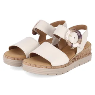 Gabor Sandalen  Beige - Gr. 37,5 -  Textil