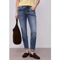 STREET ONE Comfort-fit-Jeans mit destroyed Details