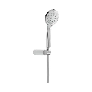 Herzbach Living Spa Wannenset 11.620225.3.01 chrom, mit Konushalter, Brauseschlauch 1.600mm, round
