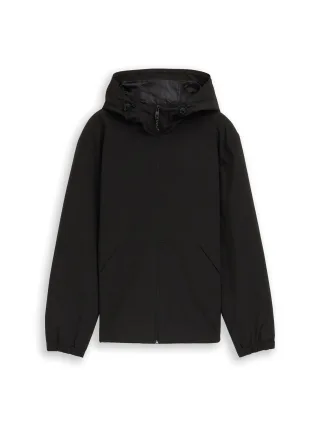 Denim Tom Tailor - Relaxed Fit Windbreaker Jacke aus wasserabweisendem Material black - Gr. - XL