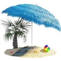 Kingsleeve Sonnenschirm, Hawaii Blau 160 cm Neigbar Höhenverstellbar Wasserabweisend Erdspieß