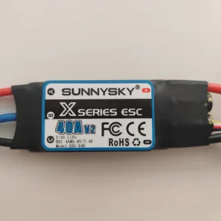 SUNNYSKY X Series 40A V2 2-4S Brushless ESC With 4A/5.6V/7.4V BEC 3.5mm XT60 Plug For RC Airplane