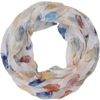 MIRROSI Loop Damen Schal mit Kreis-Muster Weich, Schlauchschal, (zweimal um den Hals wickelbar, ca.45x75cm), Damen Halstuch ideal für Frühling, Sommer oder Herbst