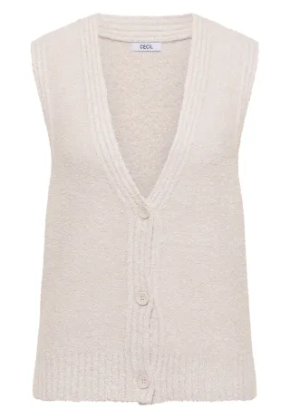 CECIL - Bouclé Weste - Gr. - XXL