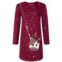 happy girls Strickkleid mit tollem Einhorn-Motiv