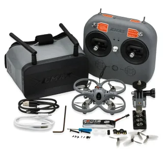 Emax Tinyhawk Lite Analog 75mm 1S RTF RC FPV Racing Drone with E8 Remote Transmitter Transporter II Goggle for Beginners